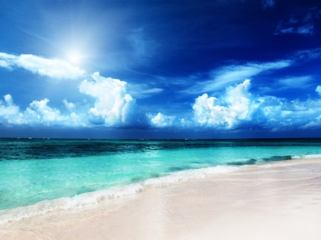 sand of beach caribbean seaの写真素材