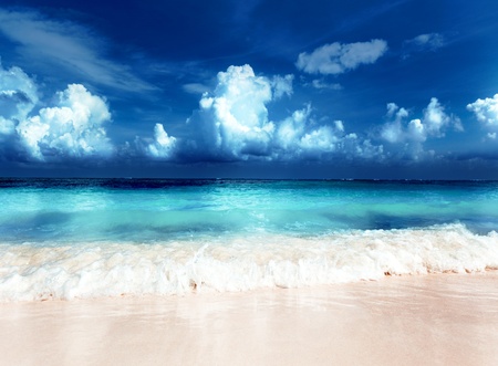 sand of beach caribbean seaの写真素材