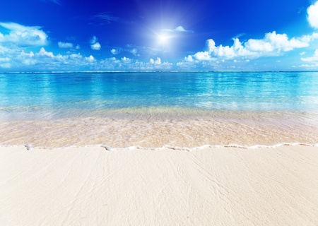 sand of beach caribbean seaの写真素材