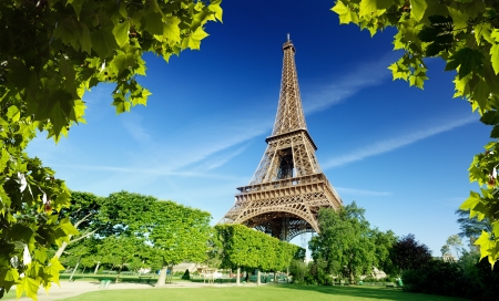 Eiffel tower in Paris, Franceの写真素材