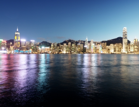 skyline of Hong kongの写真素材