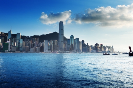 Skyline of Hong Kong の写真素材