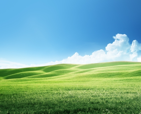 hills in sunny day Tuscany, Italyの写真素材