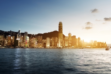 Skyline of Hong Kong の写真素材