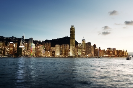 Skyline of Hong Kong の写真素材