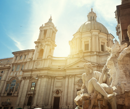 Piazza Navona, Rome. Italyの写真素材