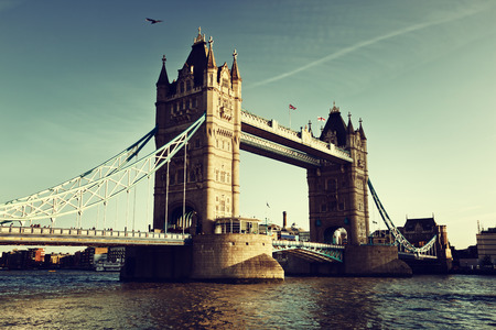 Tower Bridge in London, UKの写真素材