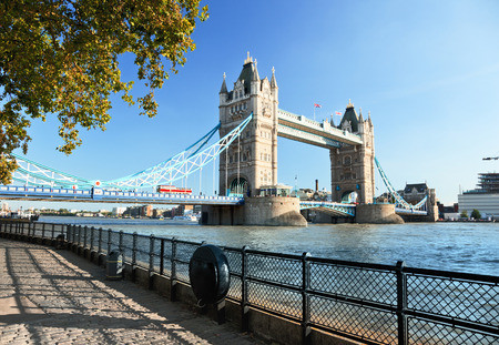 Tower Bridge in London, UKの写真素材