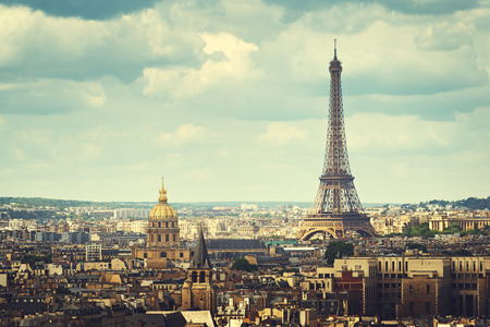View on Eiffel Tower, Paris, Franceの写真素材