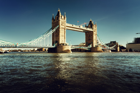 Tower Bridge in London, UKの写真素材