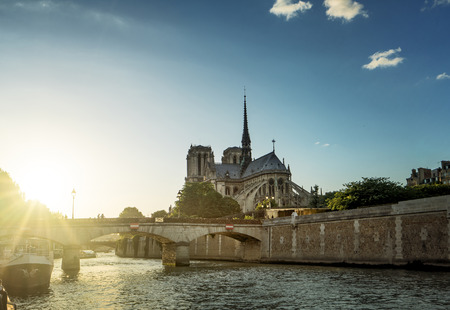 Notre Dame de Paris, Franceの写真素材