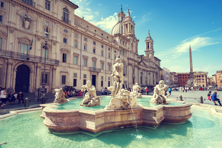 Piazza Navona, Rome. Italyのeditorial素材
