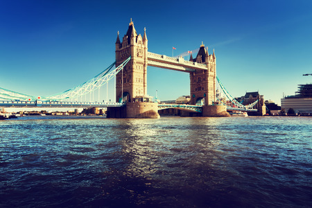 Tower Bridge in London, UKの写真素材