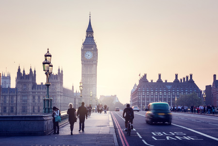 Westminster Bridge at sunset, London, UK Westminster Bridge at sunset, London, UK