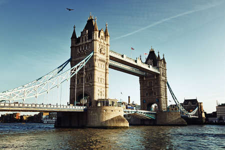 Tower Bridge in London, UKの写真素材