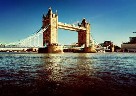 Tower Bridge in London, UKのeditorial素材
