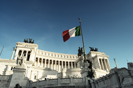 Monument Vittorio Emanuele II, Rome, Italyのeditorial素材