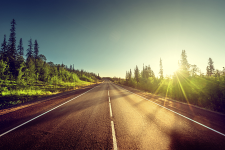 road in mountainsの写真素材