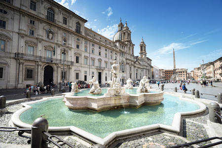 Piazza Navona, Rome. Italyのeditorial素材