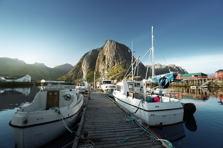 sunset - Reine, Lofoten islands, Norwayの写真素材