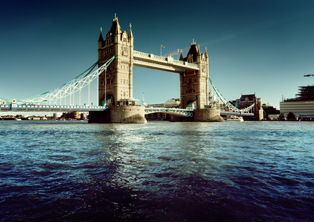 Tower Bridge in London, UKの写真素材