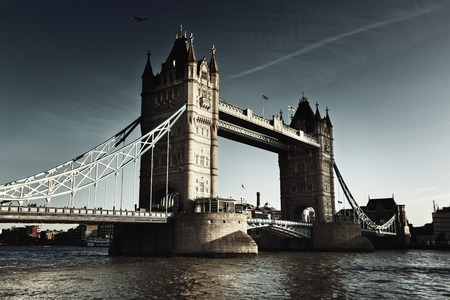 Tower Bridge in London, UKの写真素材