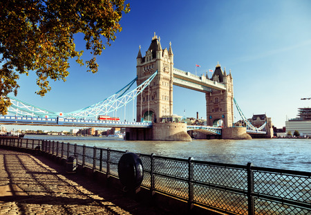 Tower Bridge in London, UKの写真素材