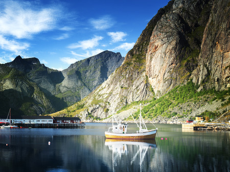 sunset - Reine, Lofoten islands, Norwayの写真素材