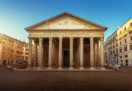 Pantheon in Rome, Italyの写真素材