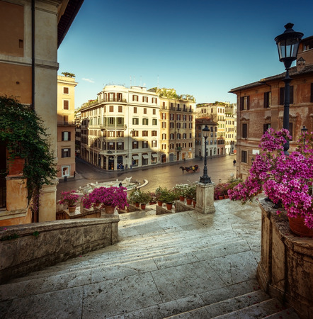Spanish Steps, Rome, Italyの写真素材