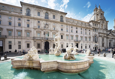 Piazza Navona, Rome. Italyの写真素材