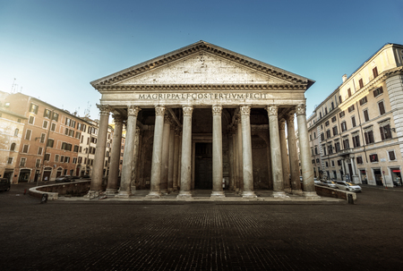 Pantheon in Rome, Italyの写真素材
