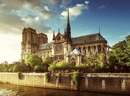 Notre Dame de Paris, Franceの写真素材