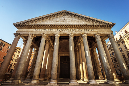 Pantheon in Rome, Italyの写真素材