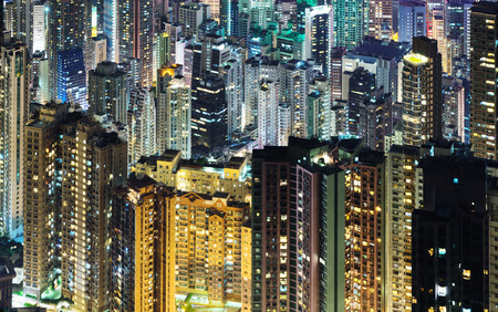Hong Kong skycrapersの写真素材