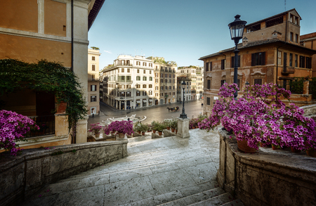 Spanish Steps, Rome, Italyの写真素材