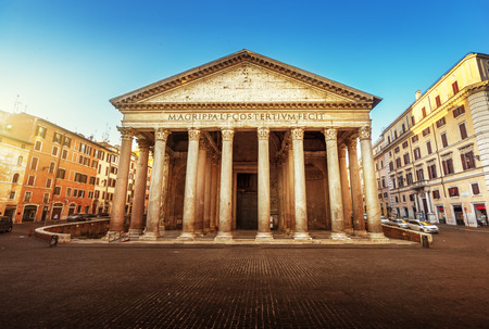 Pantheon in Rome, Italyの写真素材