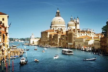 Basilica Santa Maria della Salute, Venice, Italyの写真素材