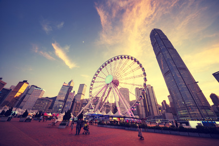 Observation Wheel, Hong Kongの写真素材
