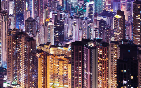 Hong Kong skycrapersの写真素材