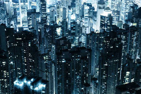 Hong Kong skycrapersの写真素材