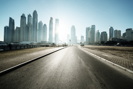 road in Dubai, United Arab Emiratesの写真素材
