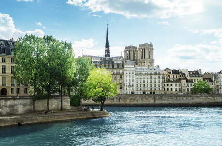Seine river, Paris, Franceの写真素材