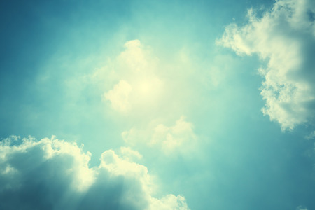 blue sky and sunの写真素材