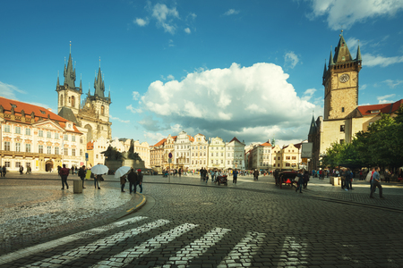 Old Town Square in Prague. Czech Republicの写真素材