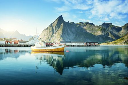 sunset - Reine, Lofoten islands, Norwayの写真素材