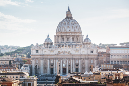St Peter's basilica in Vatican, Romeの写真素材