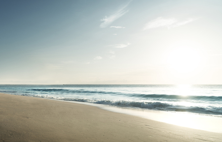sunset on Seychelles beachの写真素材