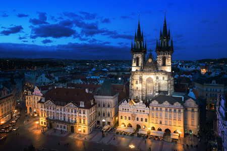 Old town square,Prague, Czech republicの写真素材