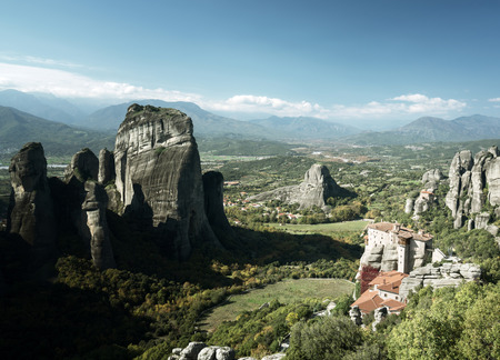 Meteora monasteries in Greeceの写真素材